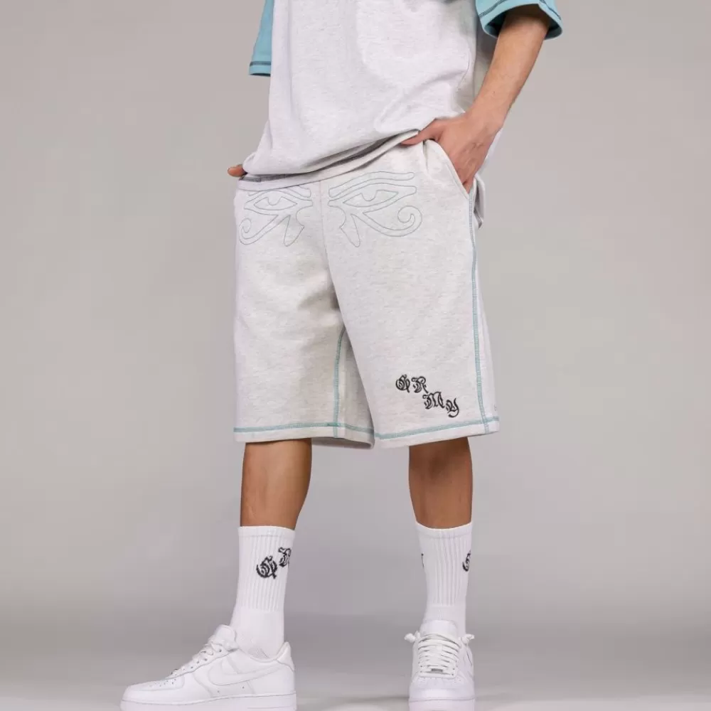 Grimey Pantalon Corto Fire Route - Sport Grey | Spring 23 Fashion