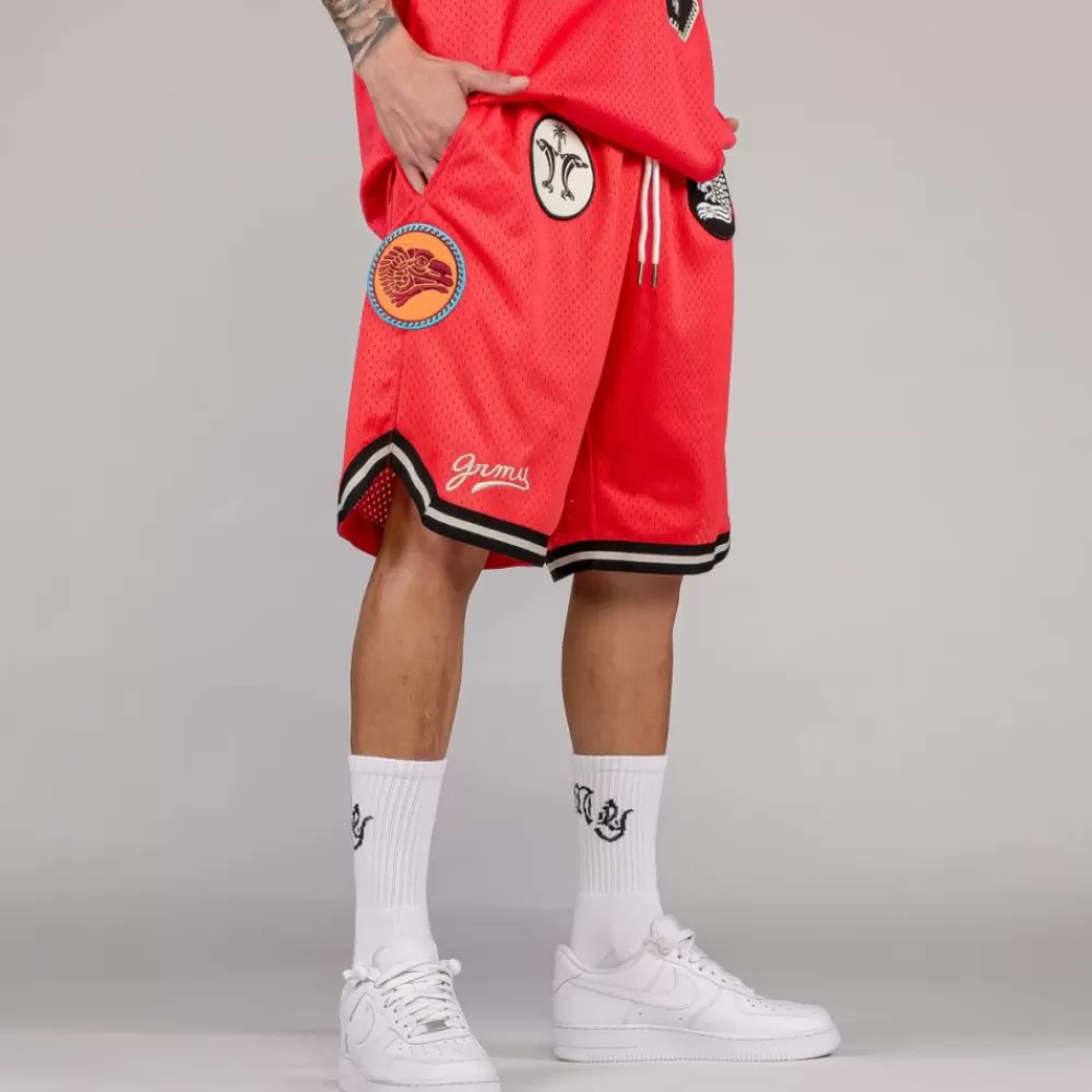 Grimey Pantalon Corto The Clout - Red | Spring 23 Fashion