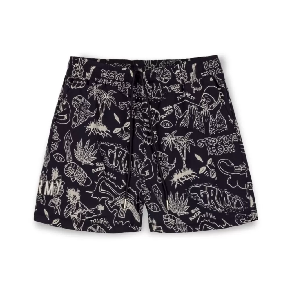 Grimey Pantalon Corto The Toughest - Black | Spring 23 Best