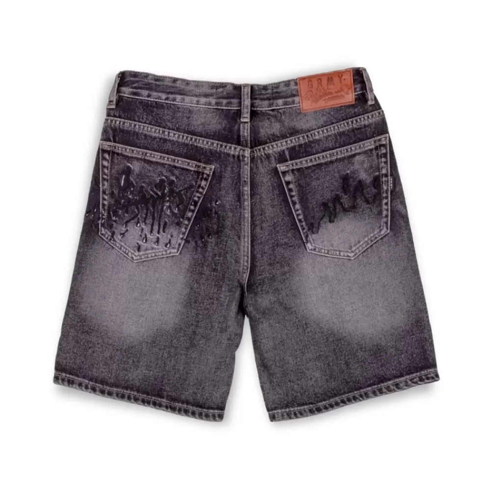 Grimey Pantalon Corto The Toughest - Washed Black | Spring 23 Cheap