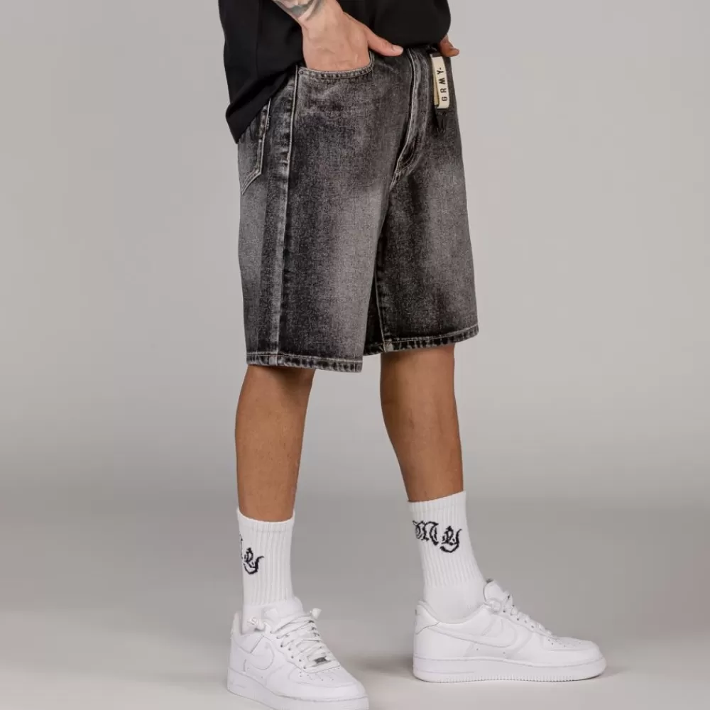 Grimey Pantalon Corto The Toughest - Washed Black | Spring 23 Cheap