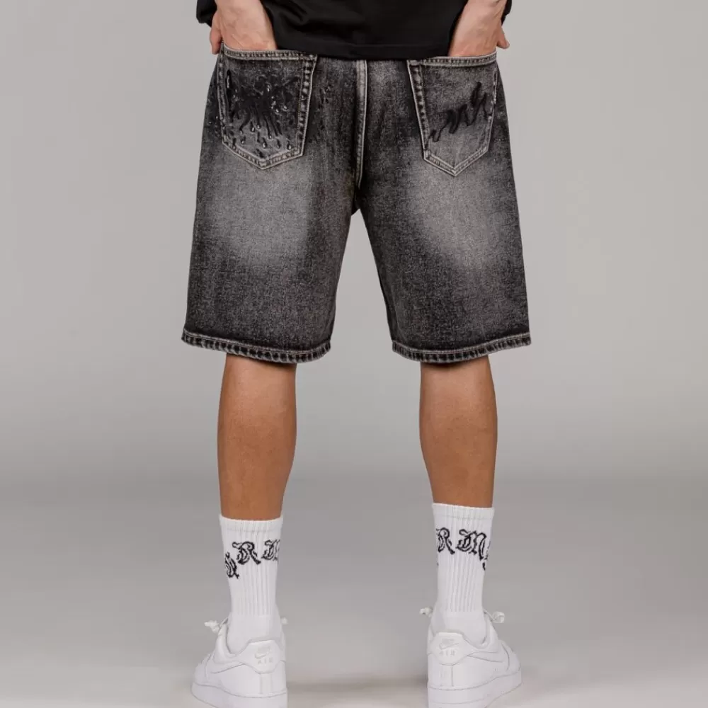 Grimey Pantalon Corto The Toughest - Washed Black | Spring 23 Cheap