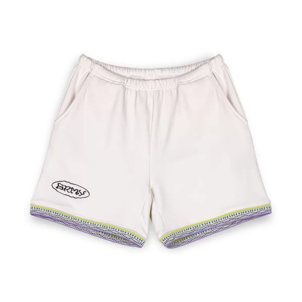 Grimey Pantalon Corto Ufollow Grmy - White | Spring 23 Cheap