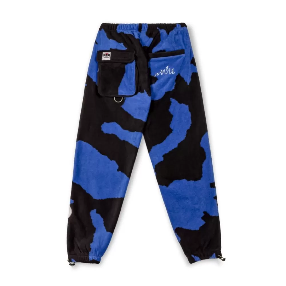 Grimey Pantalon Back At You All Over Print Polar Fleece - Royal Blue | Fw23 Cheap
