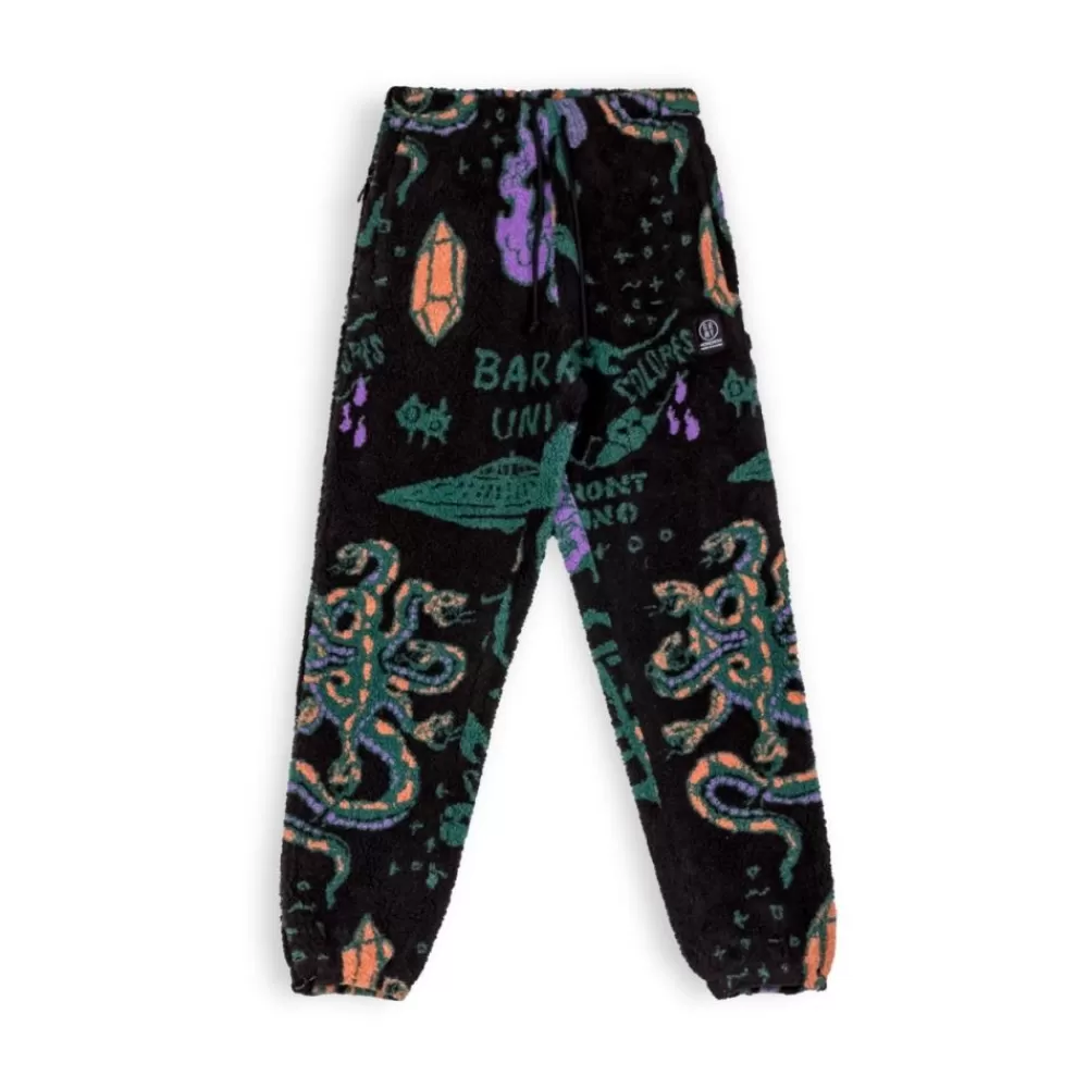 Grimey Pantalon Lost Boys All Over Jacquard Sweatpants - Black | Winter 22 Outlet