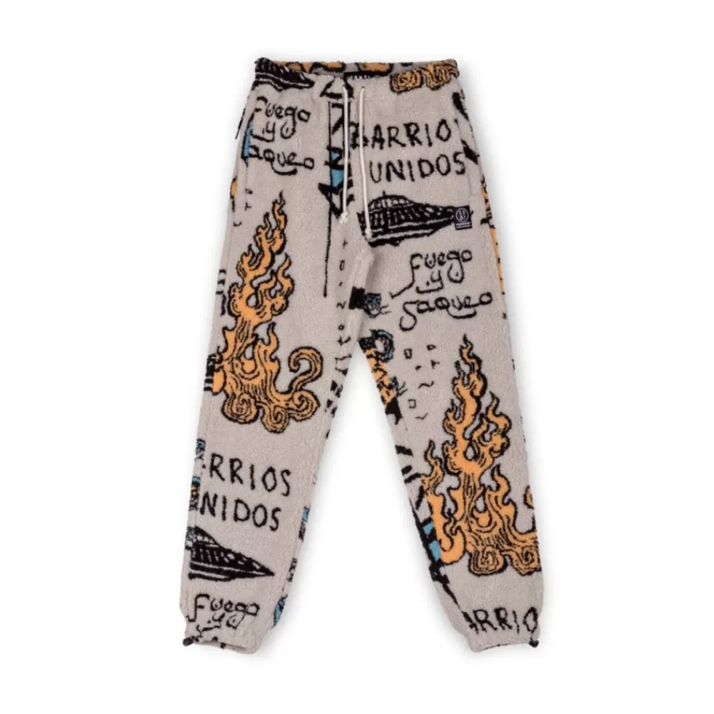 Grimey Pantalon Lost Boys All Over Sweatpants - Cream | Winter 22 Hot