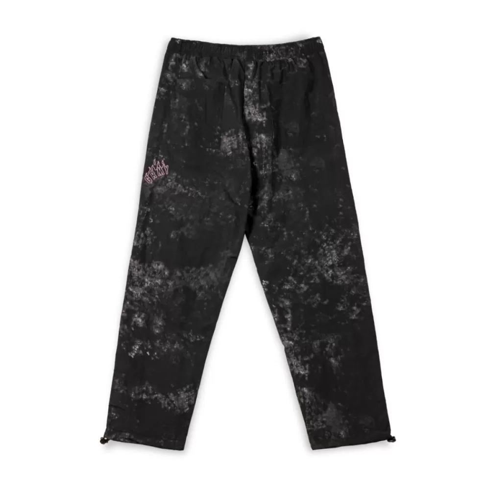 Grimey Pantalon Melted Stone Nylon Tie And Dye - Black | Fw23 Cheap