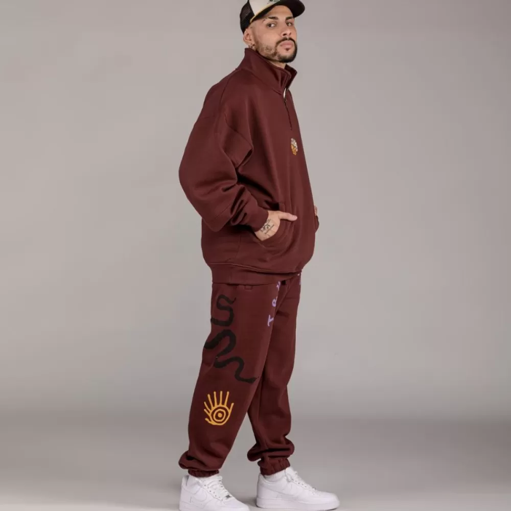 Grimey Pantalon "Snipes X True Roots" - Brown | Fall 22 Hot