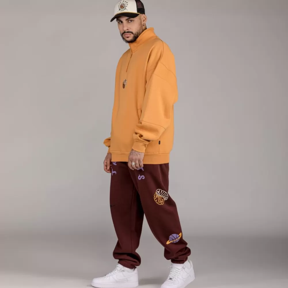 Grimey Pantalon "Snipes X True Roots" - Brown | Fall 22 Hot
