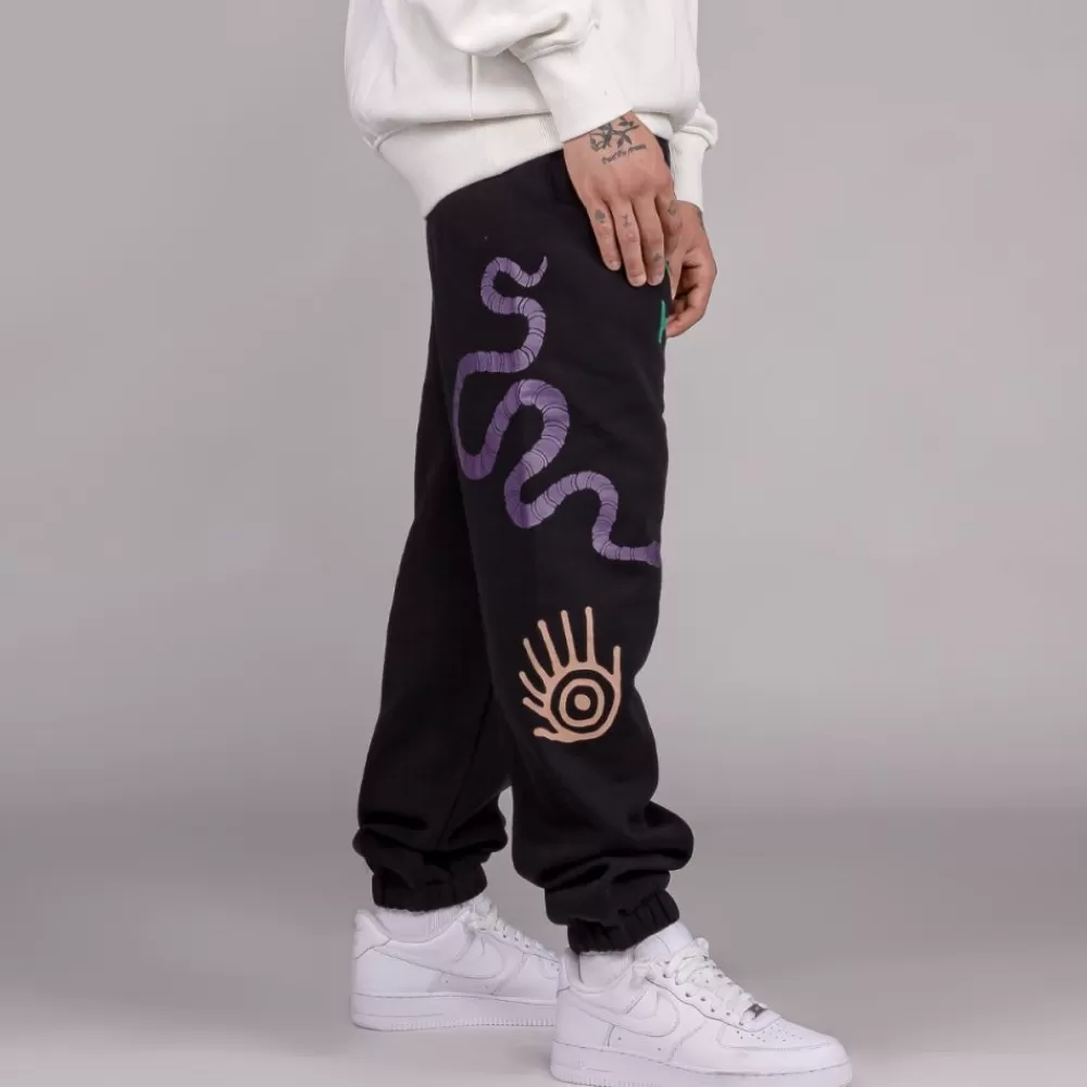 Grimey Pantalon "Snipes X True Roots"- Black | Fall 22 Outlet