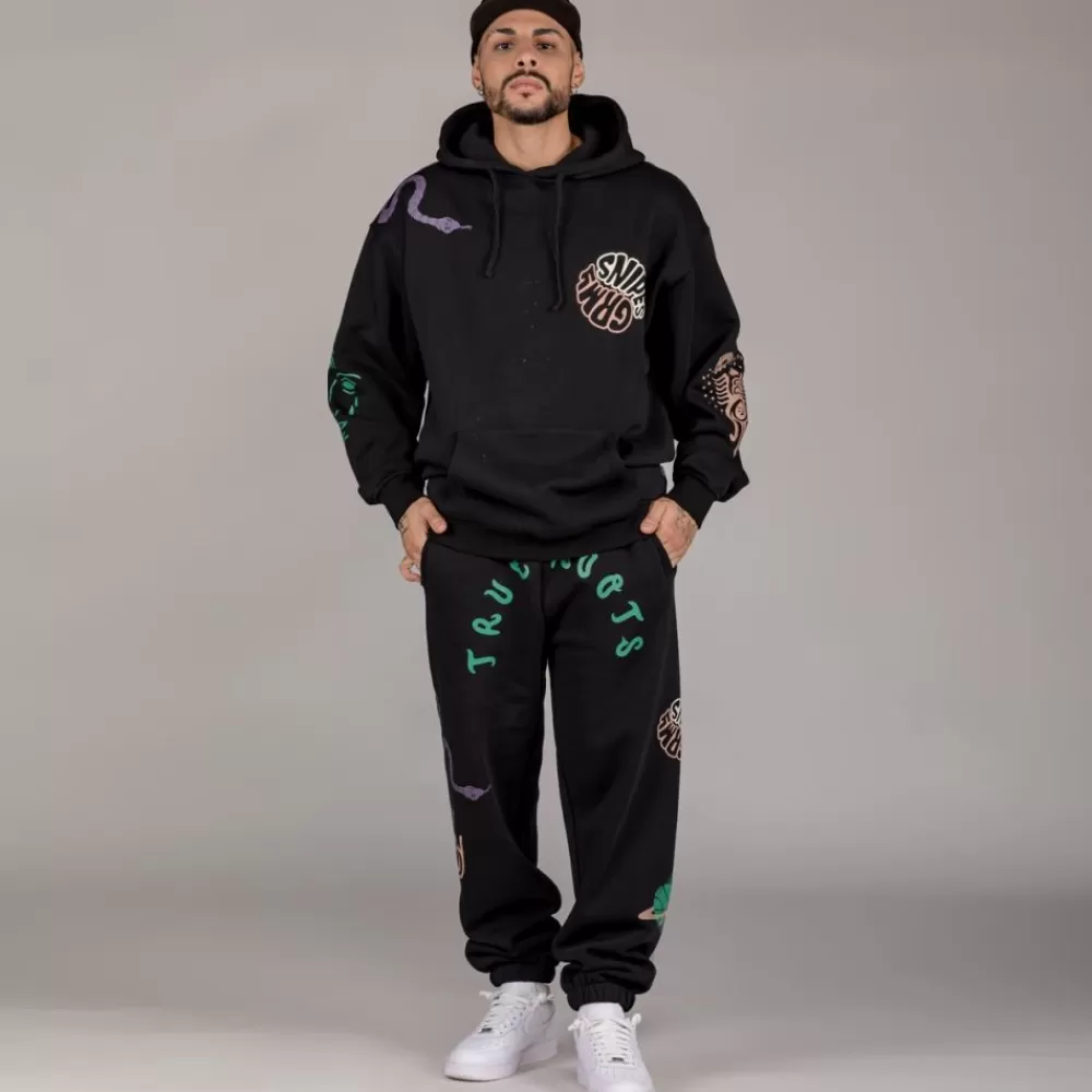 Grimey Pantalon "Snipes X True Roots"- Black | Fall 22 Outlet