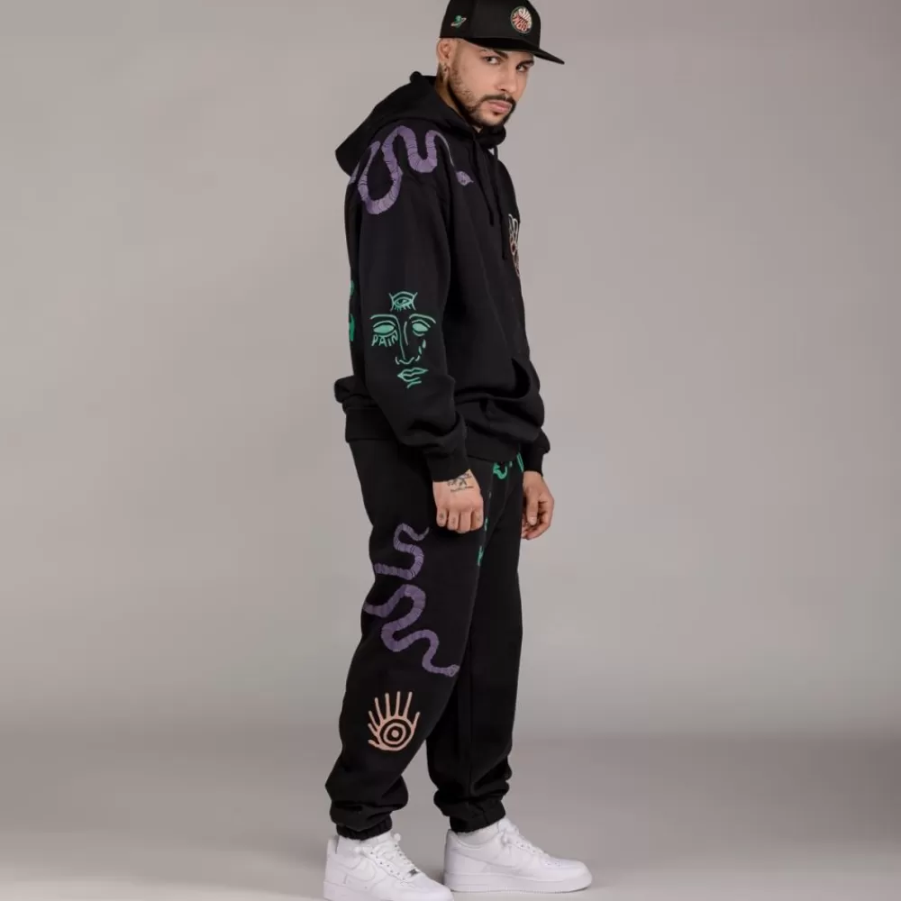 Grimey Pantalon "Snipes X True Roots"- Black | Fall 22 Outlet