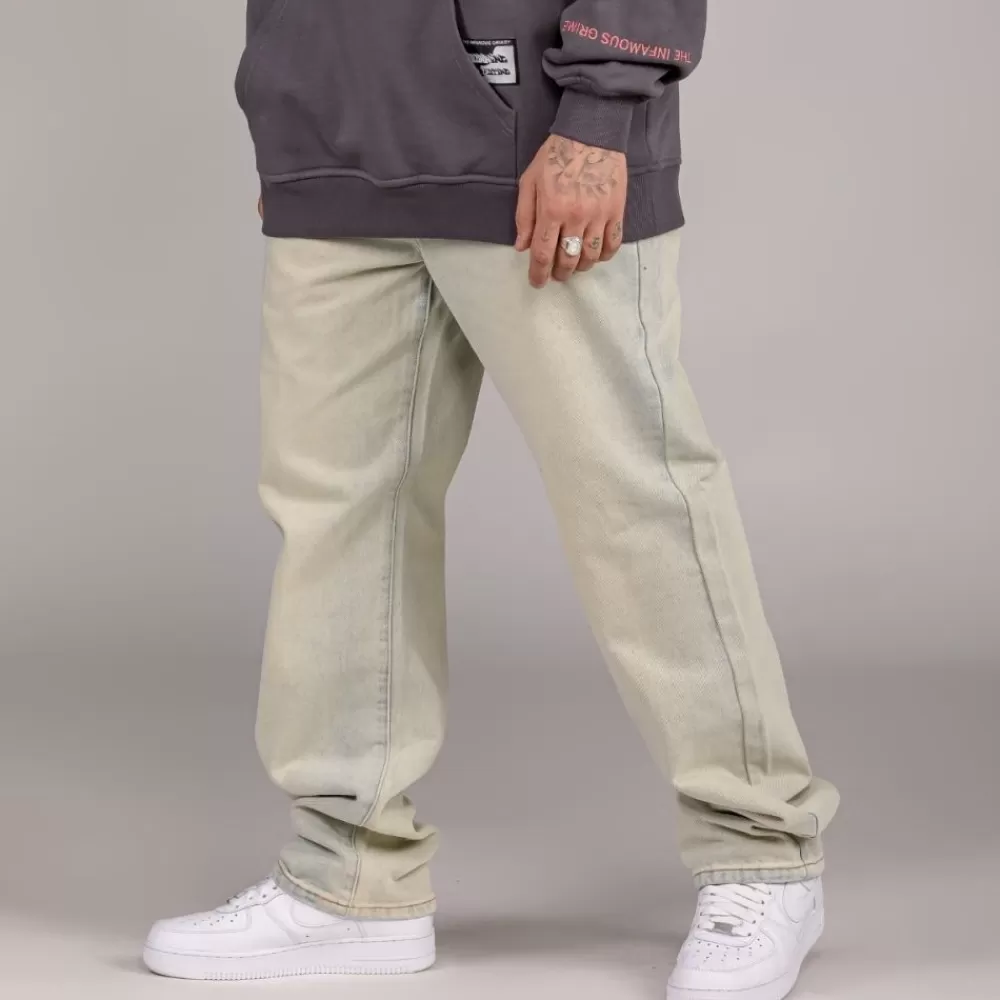 Grimey Pantalon Snow Fox - Washed Light Blue | Winter L 22 Shop