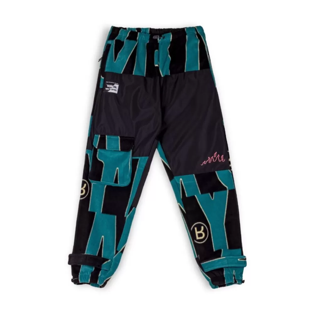 Grimey Pantalon Snow Fox All Over Print Polar Fleece - Blue | Winter L 22 Sale