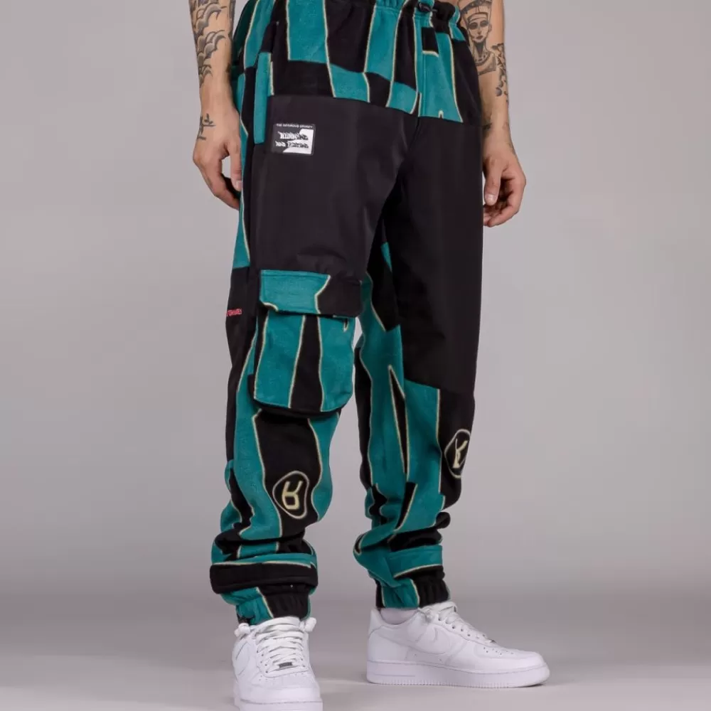 Grimey Pantalon Snow Fox All Over Print Polar Fleece - Blue | Winter L 22 Sale