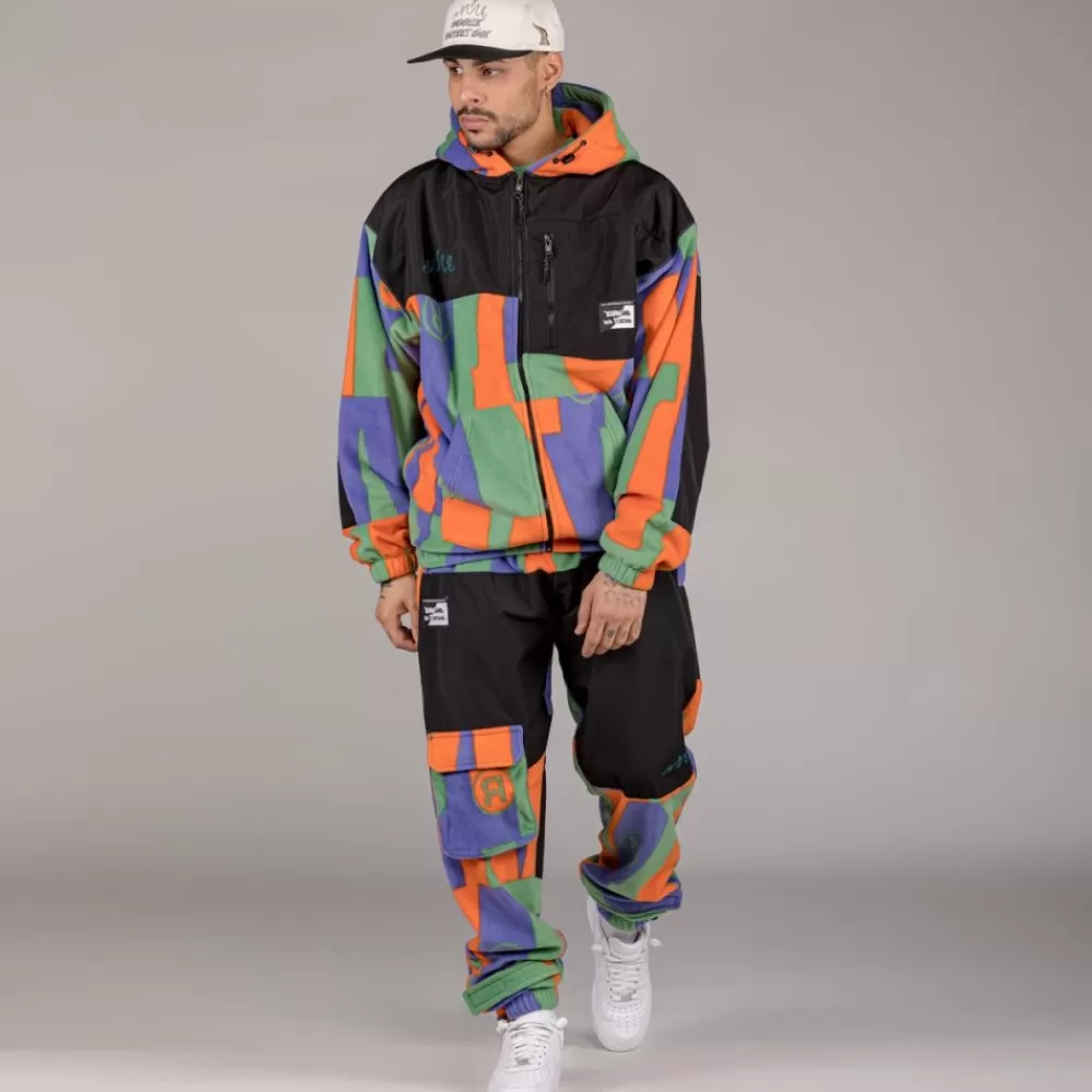 Grimey Pantalon Snow Fox All Over Print Polar Fleece - Multicolor | Winter L 22 Best Sale