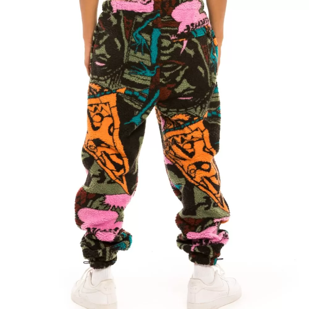 Grimey Pantalon "Space Lady All Over Jacquard " Sherpa - Blue | Winter 21 Discount