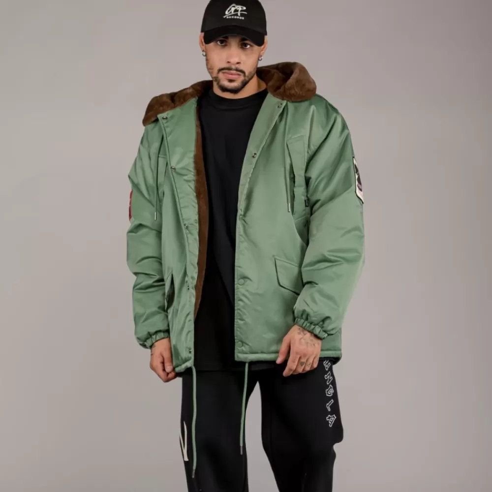 Grimey Parka "Pasion Gamberra (Gp X Grmy)" - Green | Fall 22 Sale
