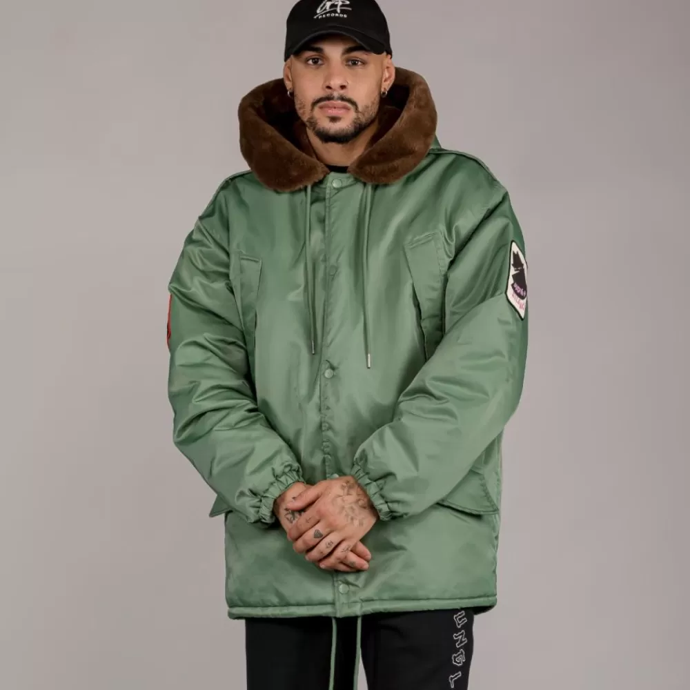 Grimey Parka "Pasion Gamberra (Gp X Grmy)" - Green | Fall 22 Sale