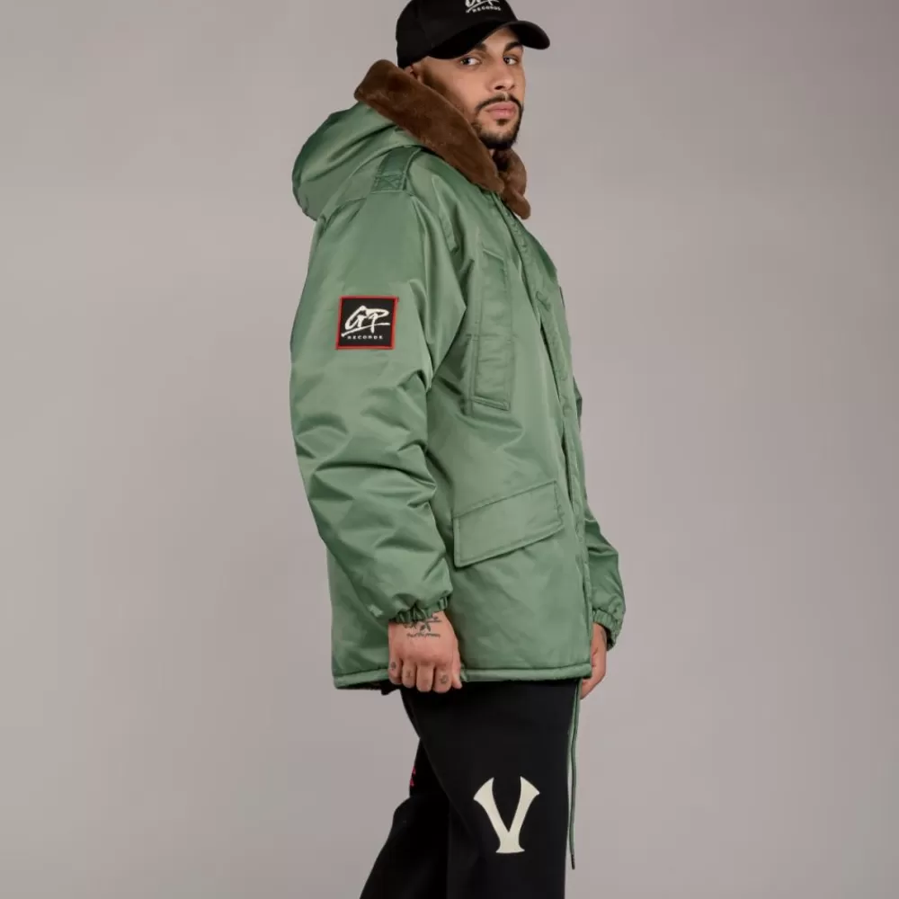 Grimey Parka "Pasion Gamberra (Gp X Grmy)" - Green | Fall 22 Sale