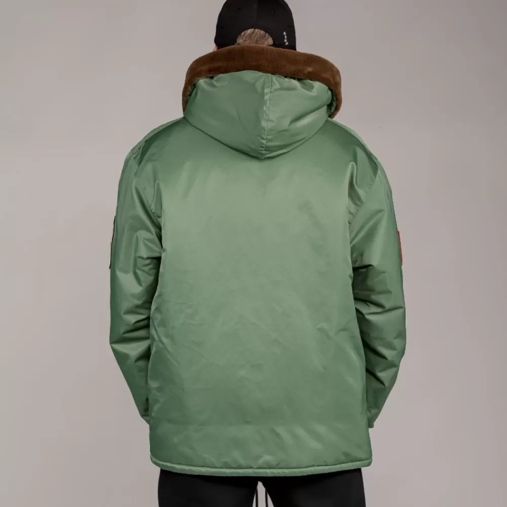 Grimey Parka "Pasion Gamberra (Gp X Grmy)" - Green | Fall 22 Sale