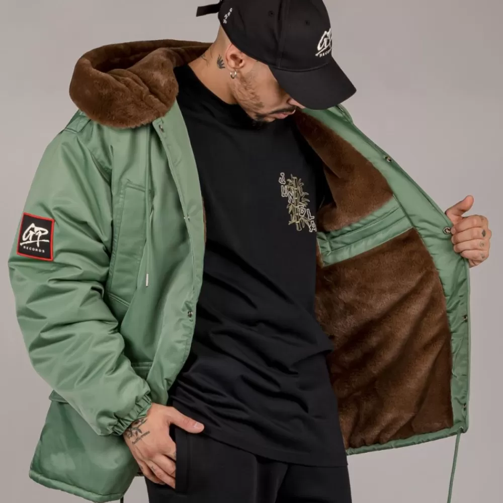 Grimey Parka "Pasion Gamberra (Gp X Grmy)" - Green | Fall 22 Sale