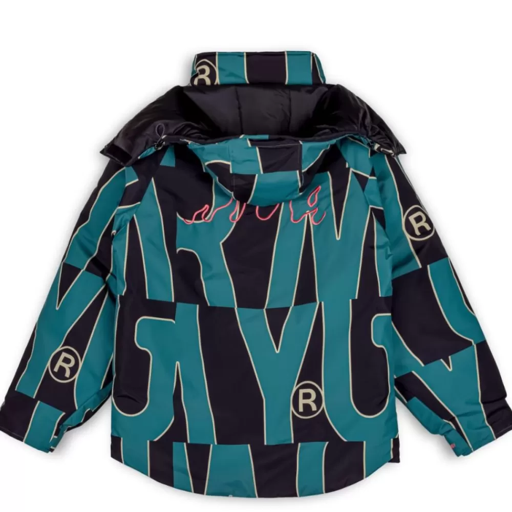 Grimey Parka Snow Fox All Over Print - Blue | Winter 22 Outlet