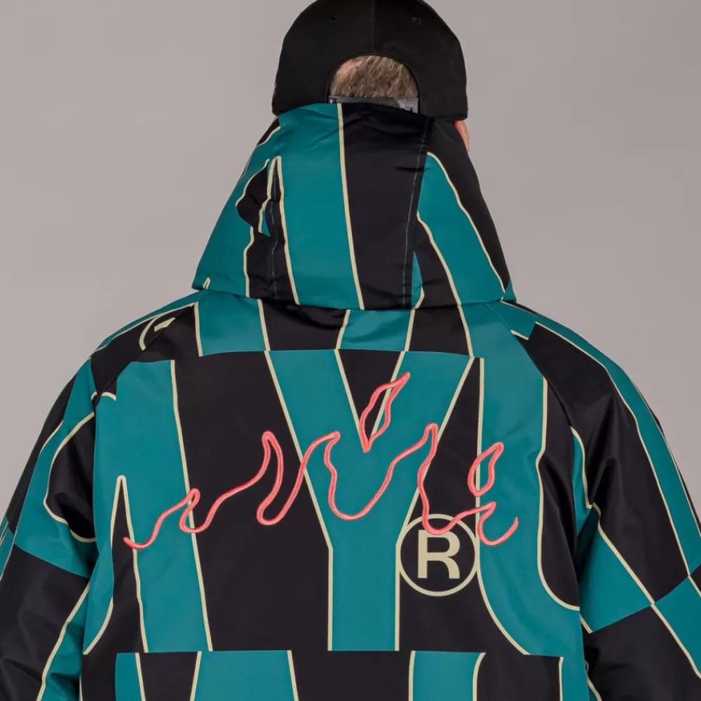 Grimey Parka Snow Fox All Over Print - Blue | Winter 22 Outlet