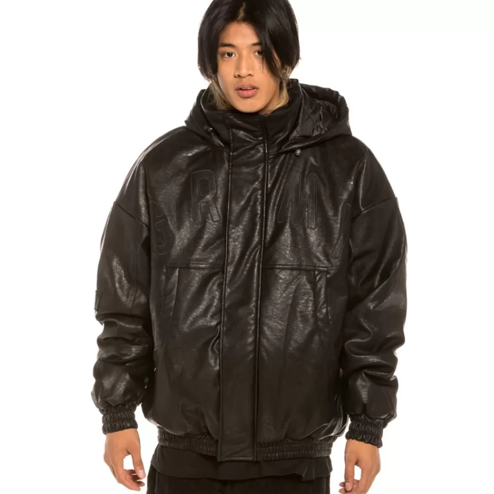 Grimey Pullover "Les Memories" Pu Leather - Black | Winter 21 Store