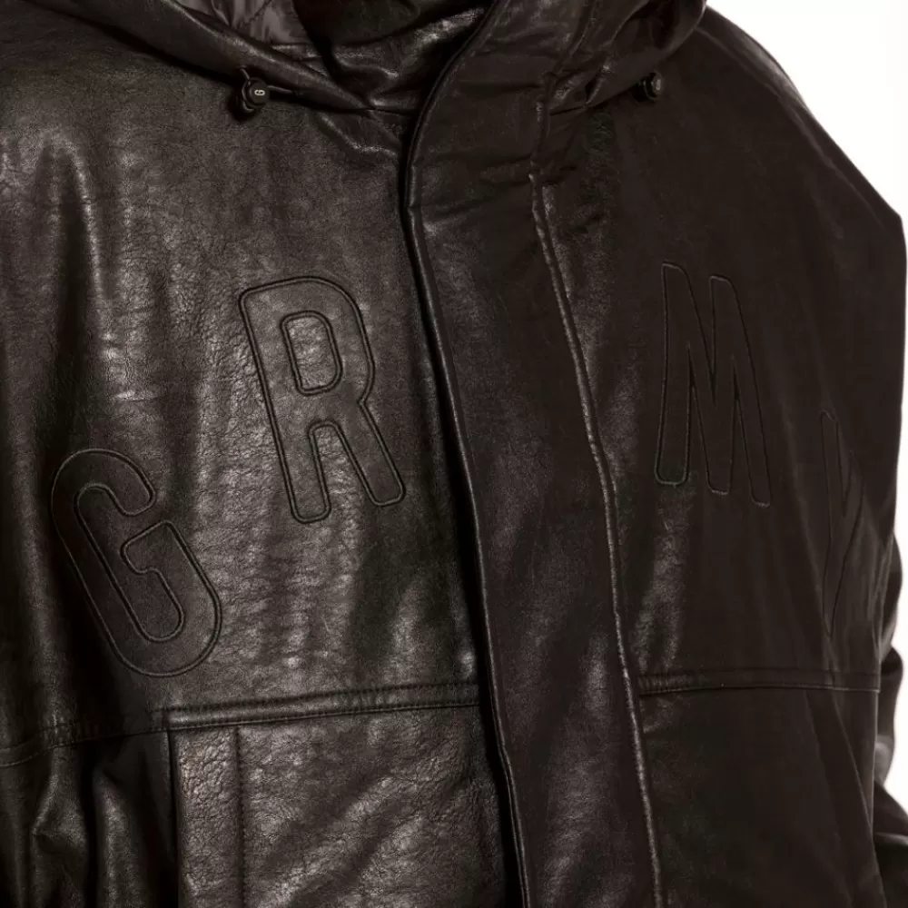 Grimey Pullover "Les Memories" Pu Leather - Black | Winter 21 Store
