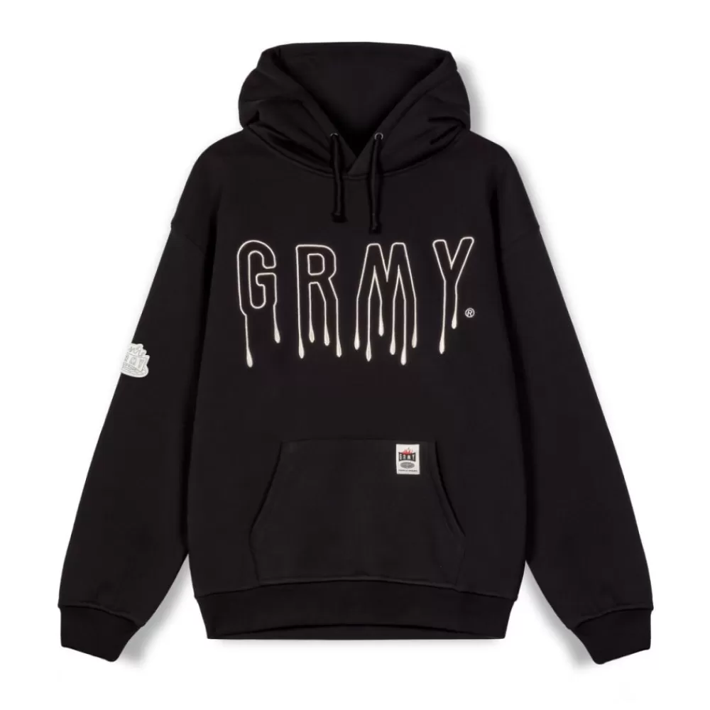 Grimey Sudadera Capucha Back At You Vintage - Black | Fw23 Cheap