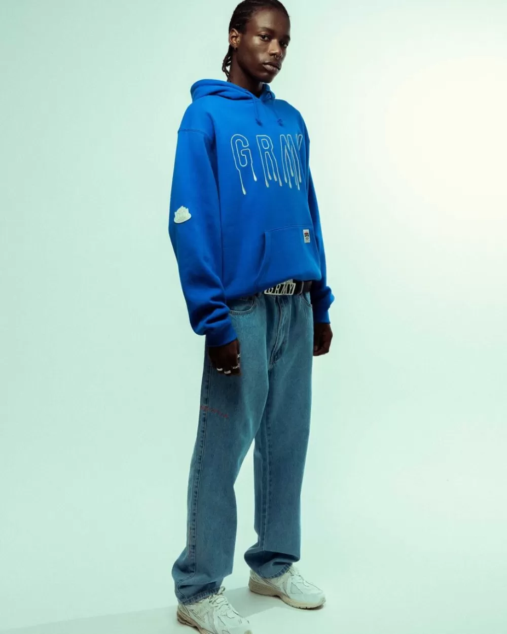 Grimey Sudadera Capucha Back At You Vintage - Royal Blue | Fw23 Fashion