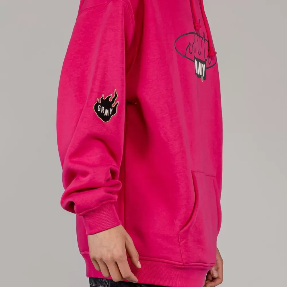 Grimey Sudadera Capucha Cloven Tongues Vintage - Red | Summer 23 Store