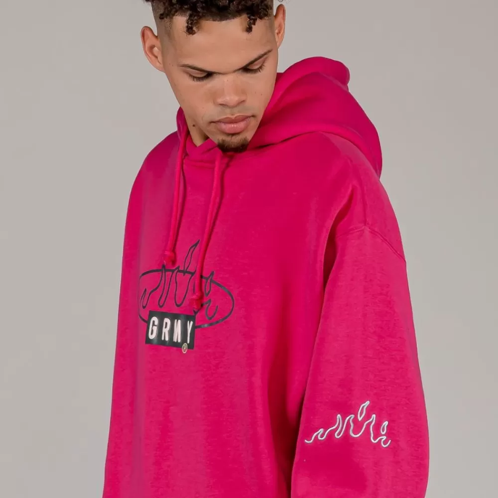 Grimey Sudadera Capucha Cloven Tongues Vintage - Red | Summer 23 Store
