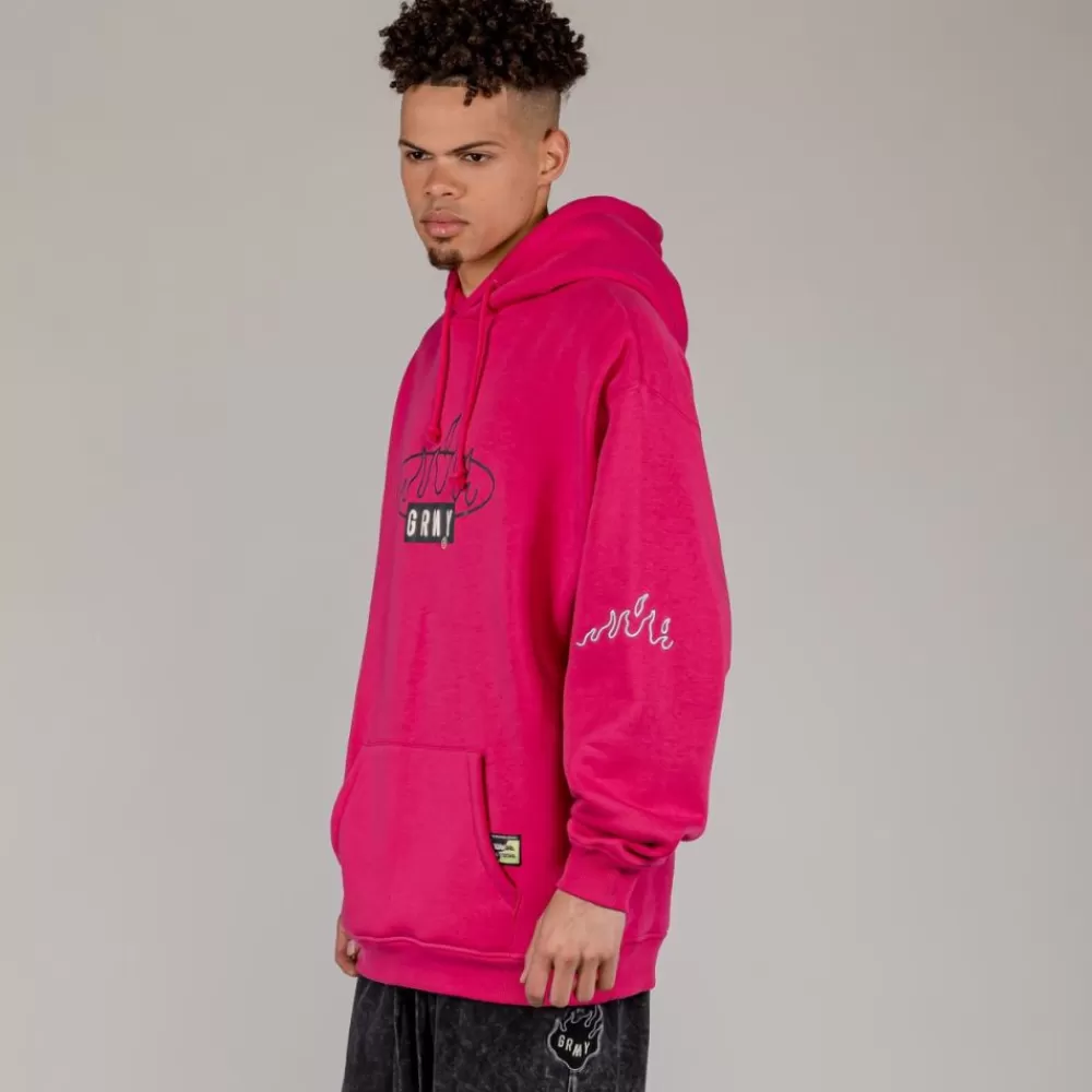 Grimey Sudadera Capucha Cloven Tongues Vintage - Red | Summer 23 Store