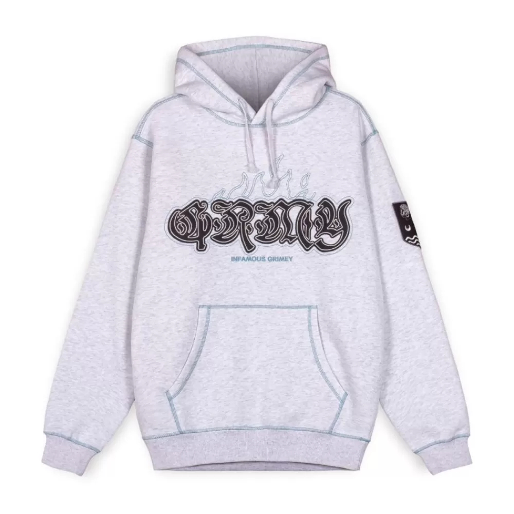 Grimey Sudadera Capucha Fire Route Sport Grey | Spring 23 Fashion