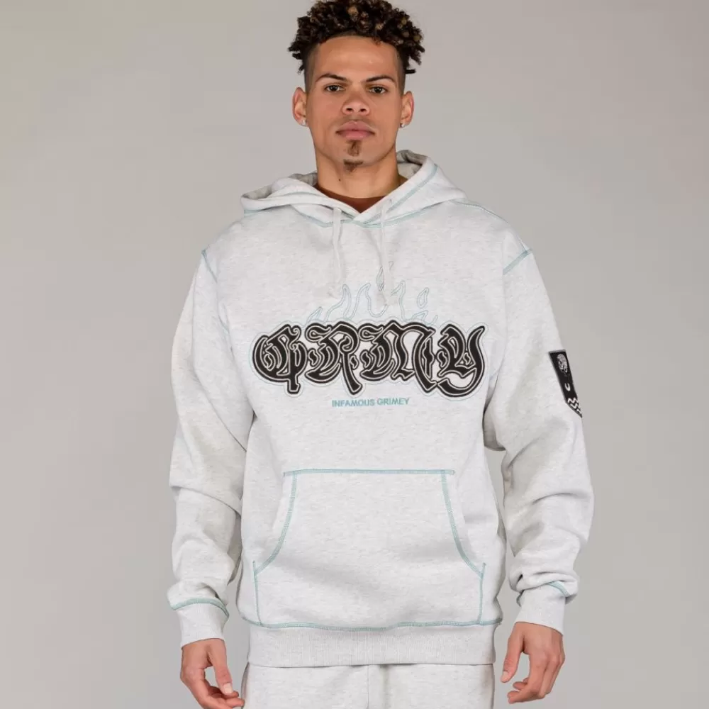 Grimey Sudadera Capucha Fire Route Sport Grey | Spring 23 Fashion