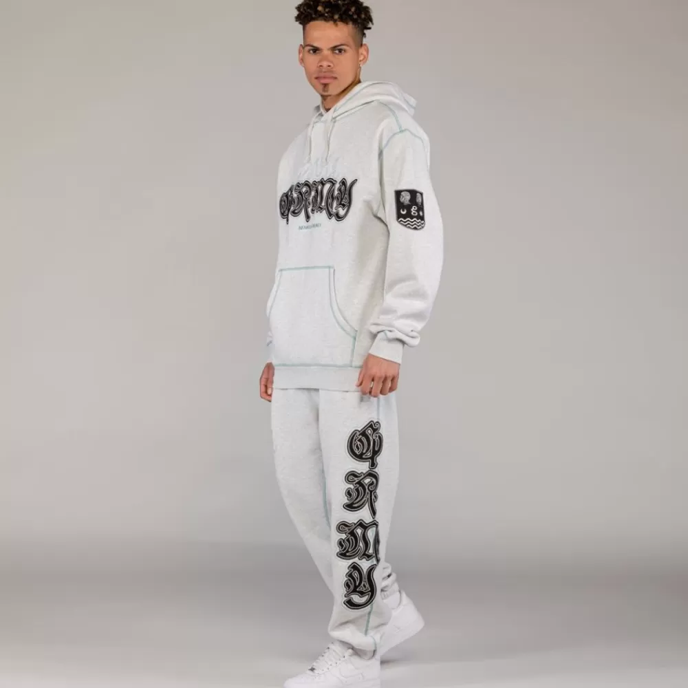Grimey Sudadera Capucha Fire Route Sport Grey | Spring 23 Fashion