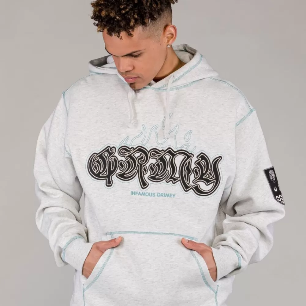 Grimey Sudadera Capucha Fire Route Sport Grey | Spring 23 Fashion