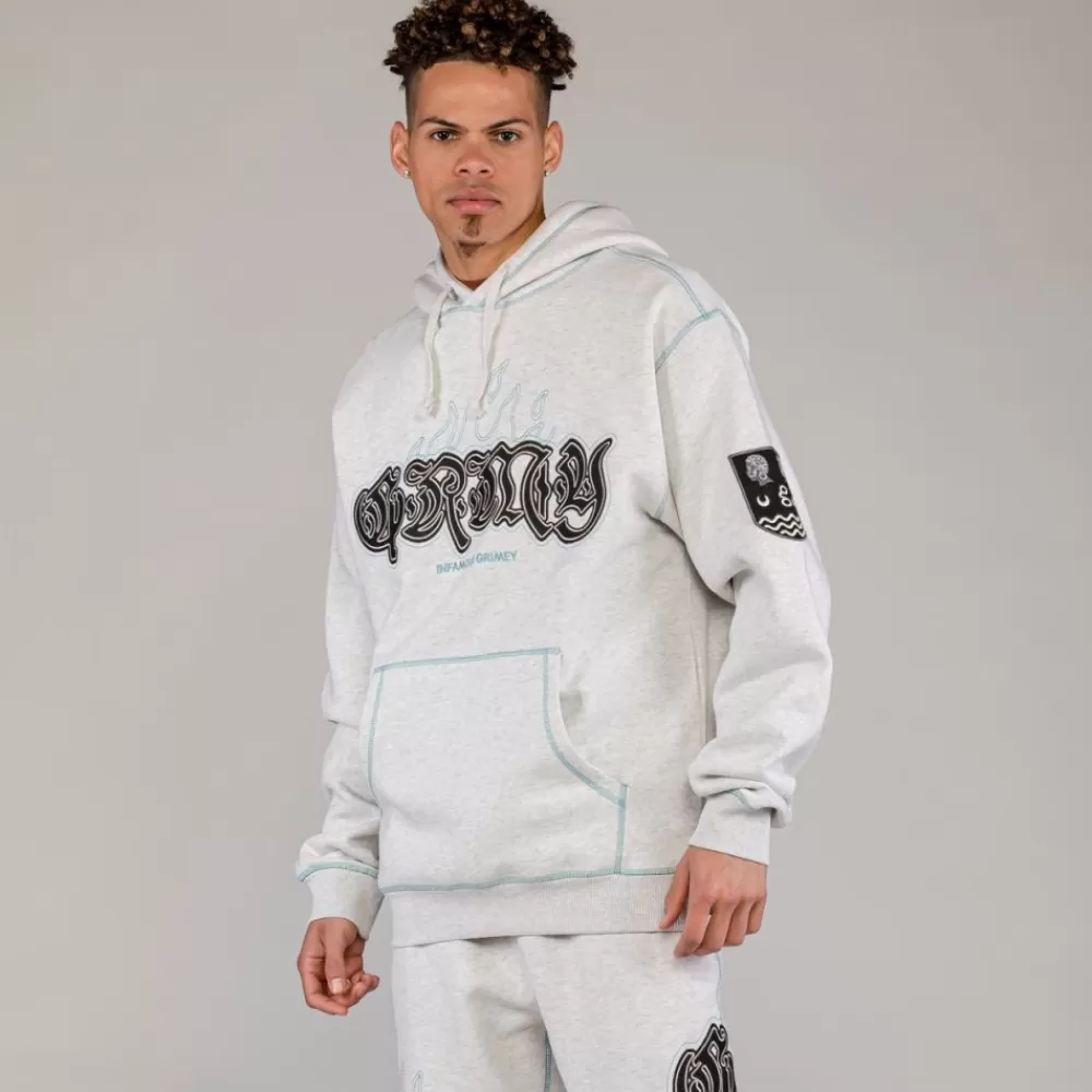 Grimey Sudadera Capucha Fire Route Sport Grey | Spring 23 Fashion
