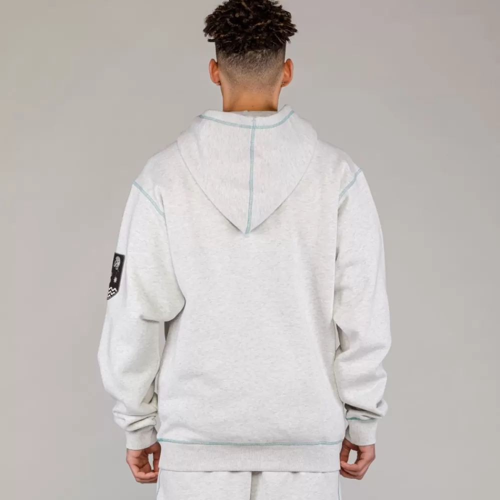 Grimey Sudadera Capucha Fire Route Sport Grey | Spring 23 Fashion