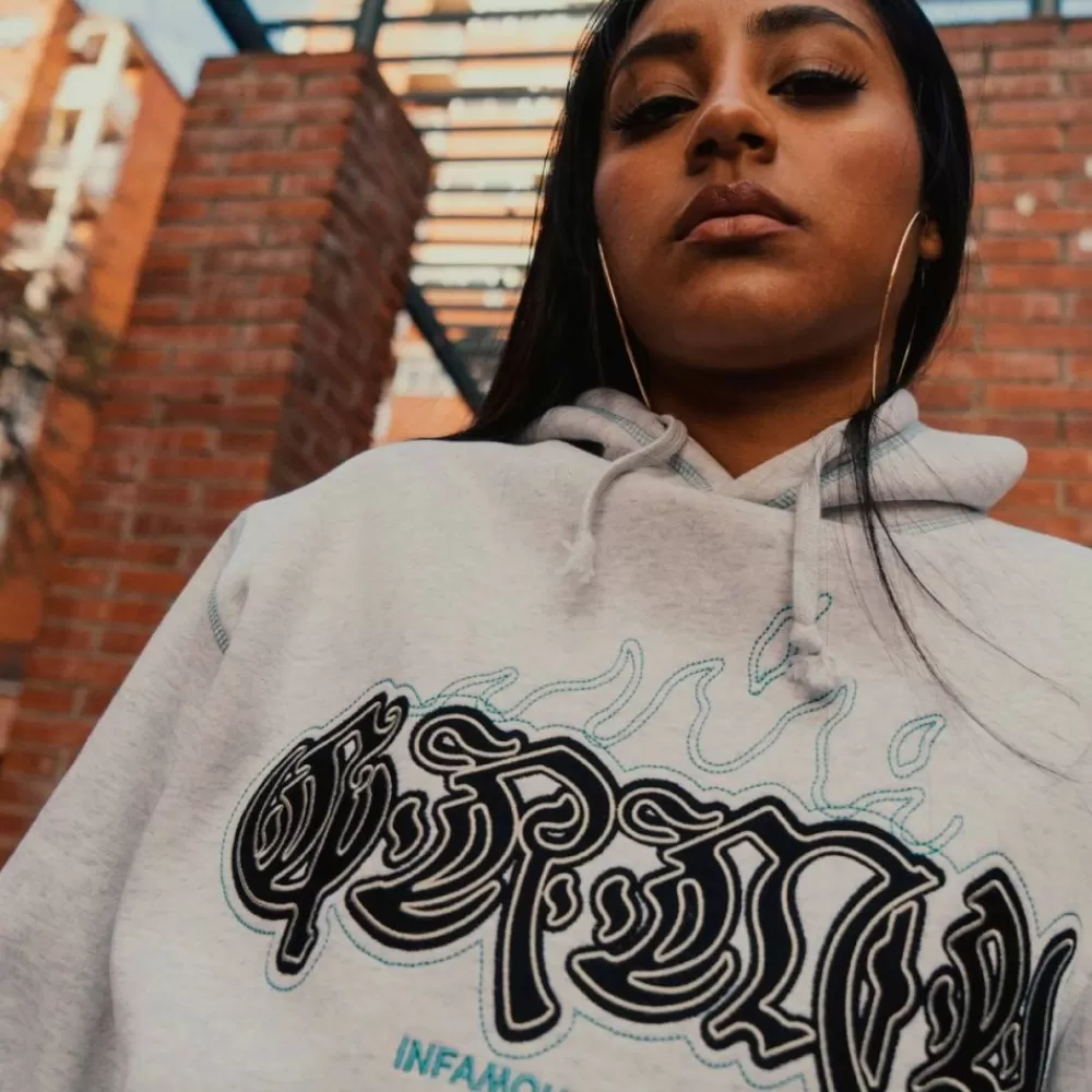 Grimey Sudadera Capucha Fire Route Sport Grey | Spring 23 Fashion