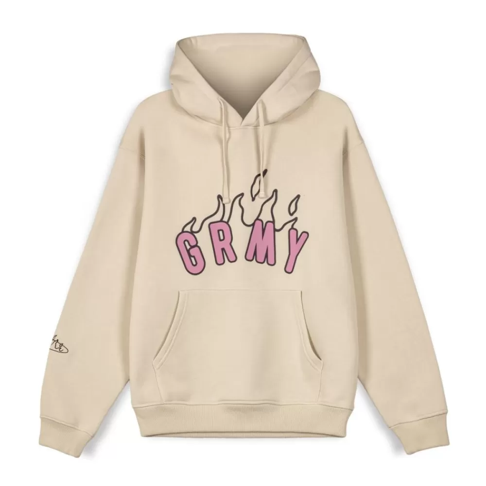 Grimey Sudadera Capucha Melted Stone Vintage - Cream | Fw23 Outlet