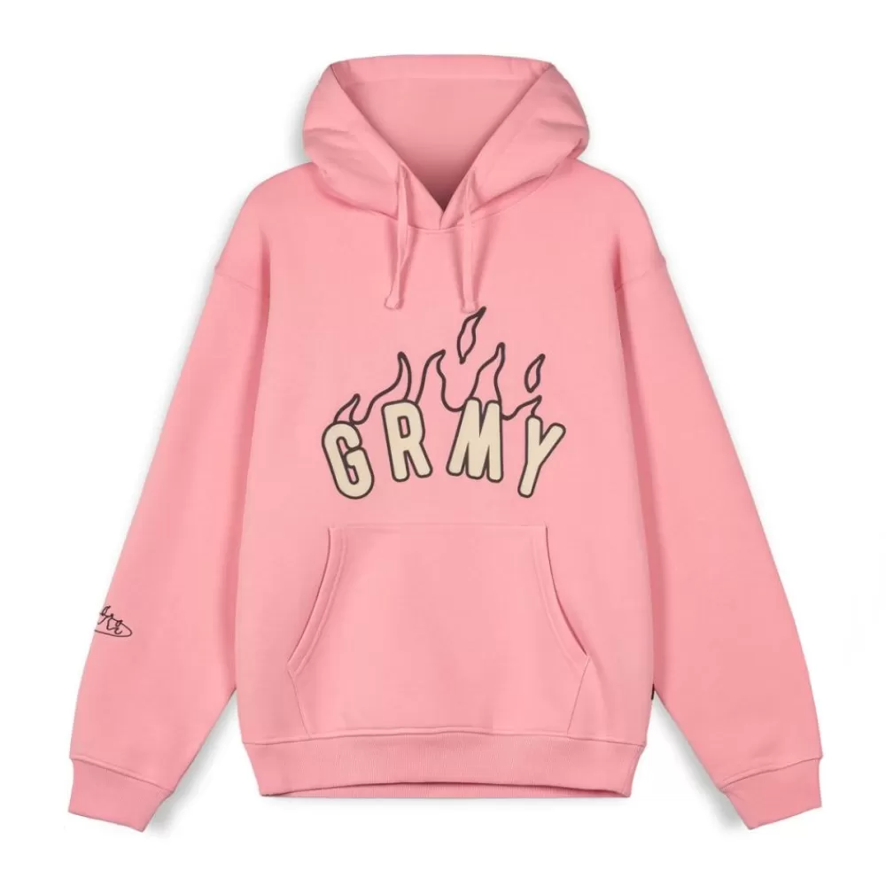 Grimey Sudadera Capucha Melted Stone Vintage - Pink | Fw23 Flash Sale