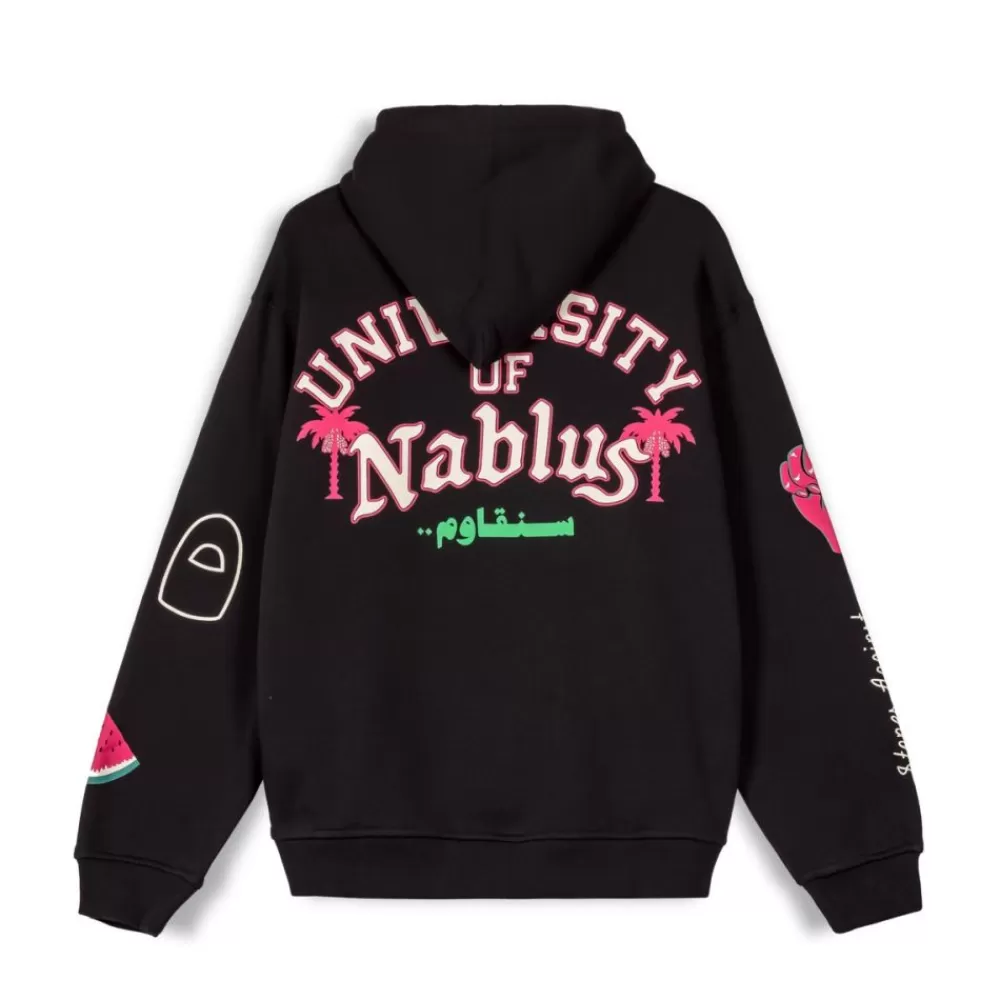 Grimey Sudadera Capucha Nablus Vintage - Black | Fw23 Clearance