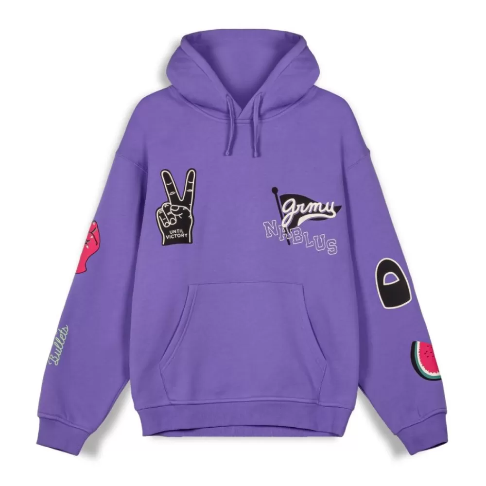 Grimey Sudadera Capucha Nablus Vintage - Purple | Fw23 Discount