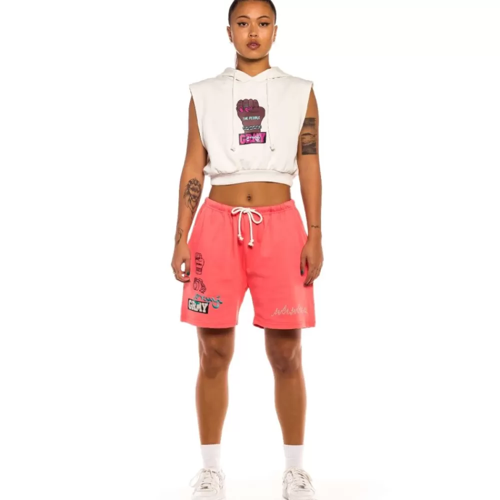 Grimey Sudadera Corta De Chica Day Dreamer Sleeveless - White | Spring 22 Sale