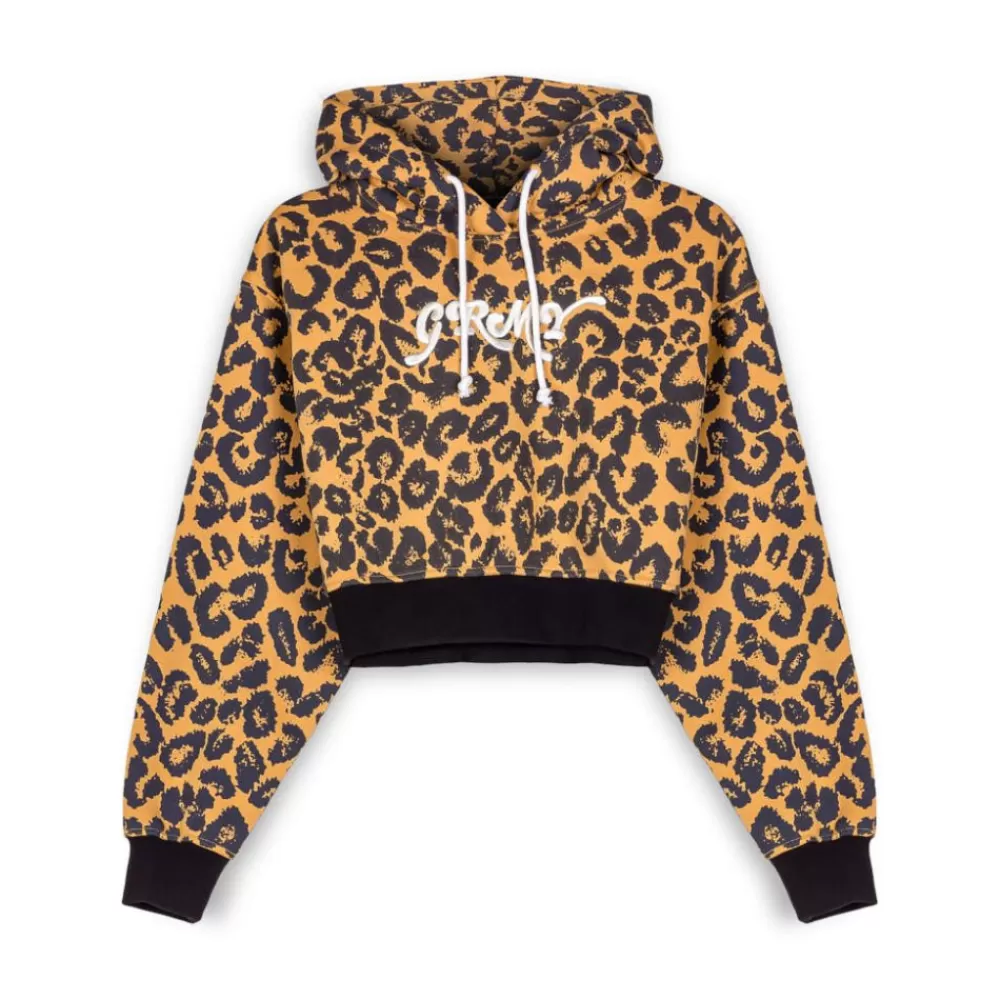Grimey Sudadera Corta De Chica "Westbound" - Leopard | Fall 22 Clearance