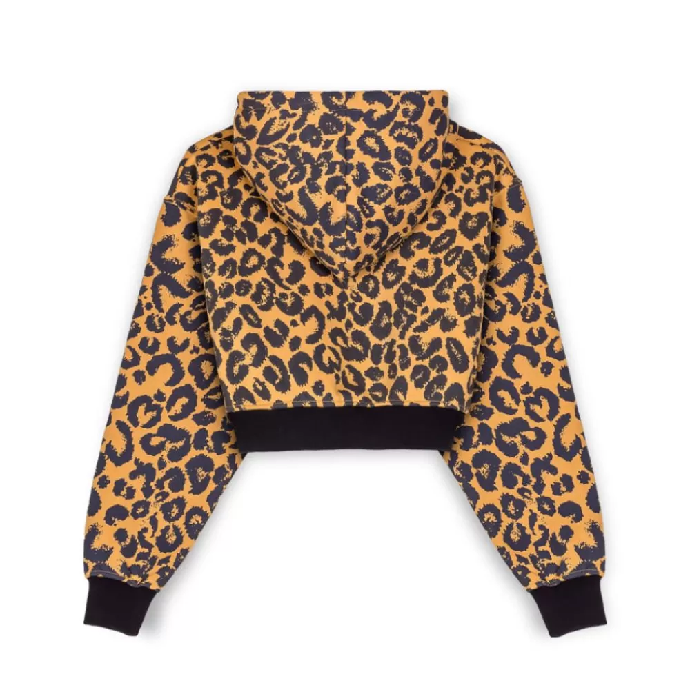 Grimey Sudadera Corta De Chica "Westbound" - Leopard | Fall 22 Clearance