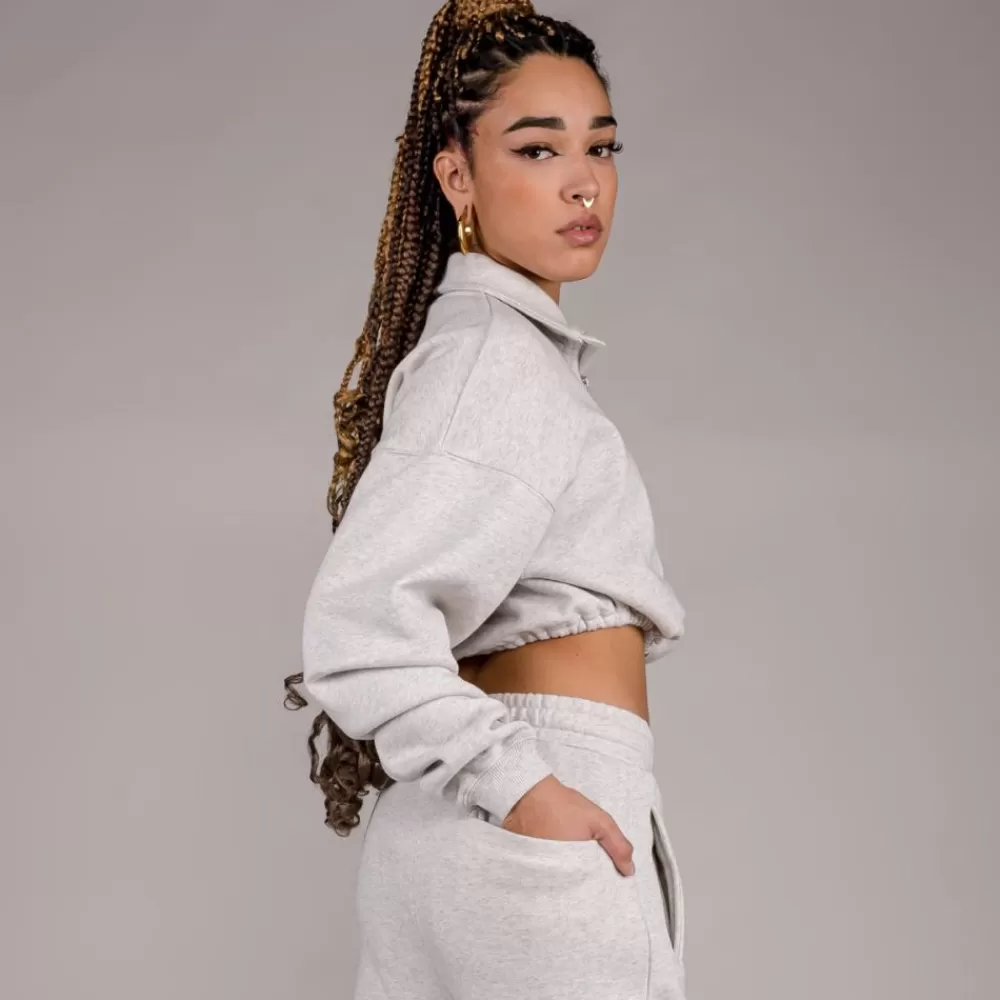 Grimey Sudadera Corta "Lust Mantra" - Sport Grey | Fall 22 Fashion